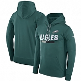 Men's Philadelphia Eagles Nike Team Name Performance Pullover Hoodie Midnight Green,baseball caps,new era cap wholesale,wholesale hats